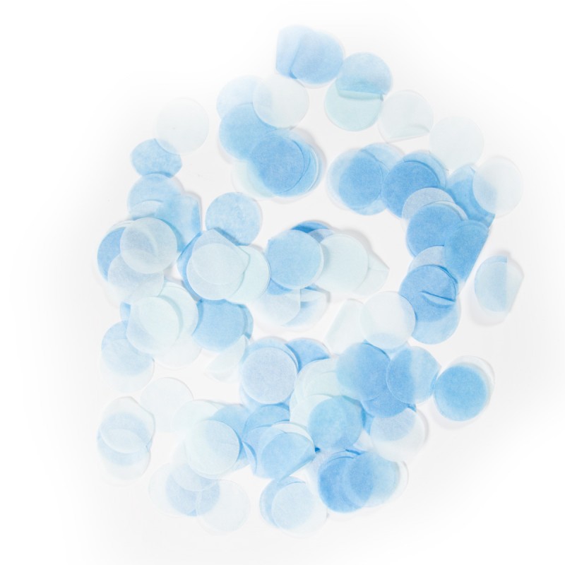 Confetti groot baby blauw