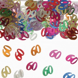 Tafeldecoratie / confetti 60