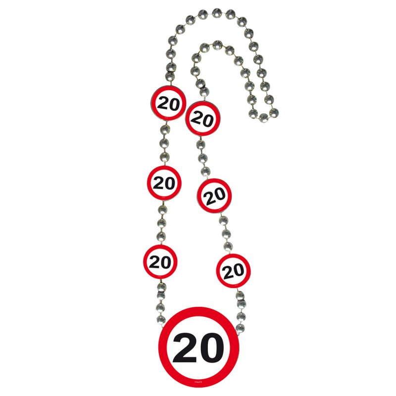 Ketting verkeersbord 20