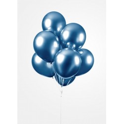 Ballon chroom blauw