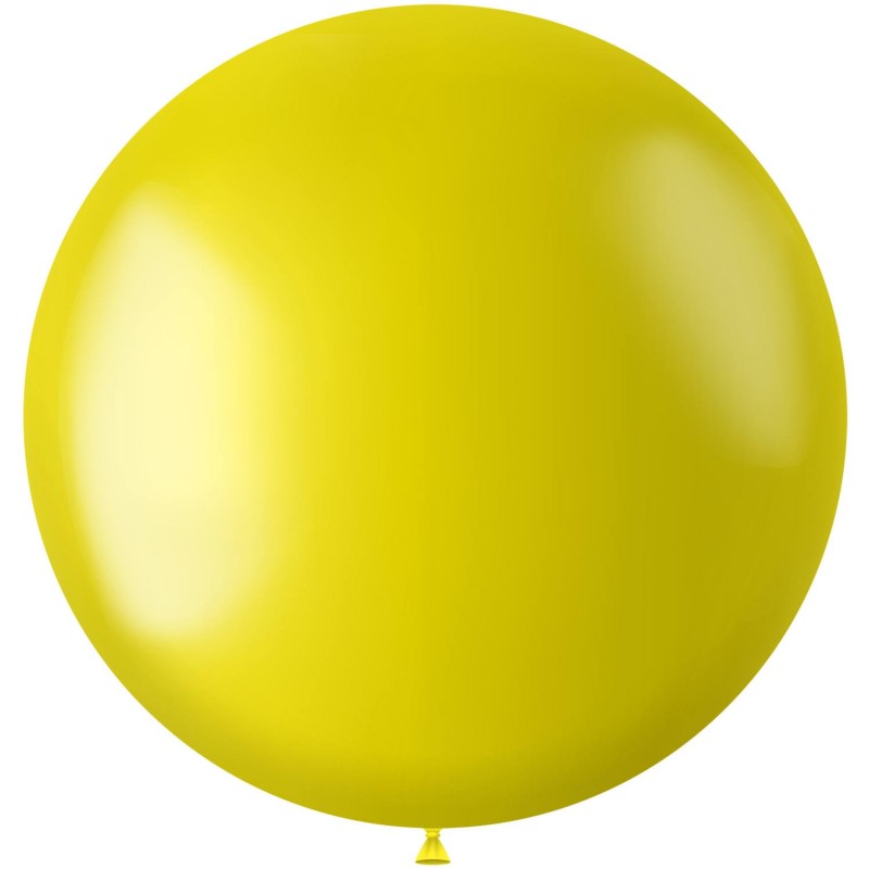 Ballon 78 cm metallic Zesty Yellow