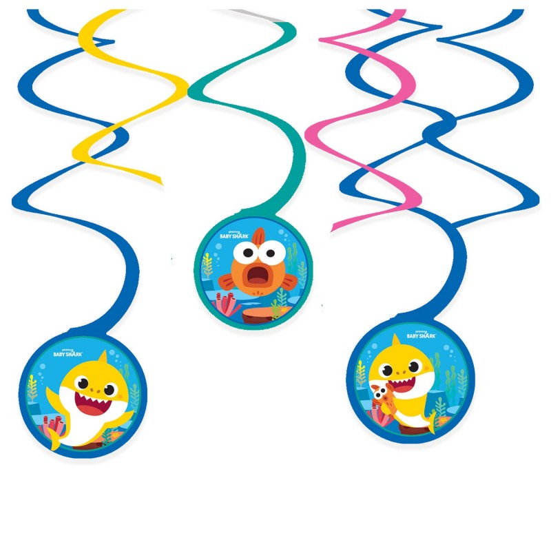 Decoratie swirls Baby Shark