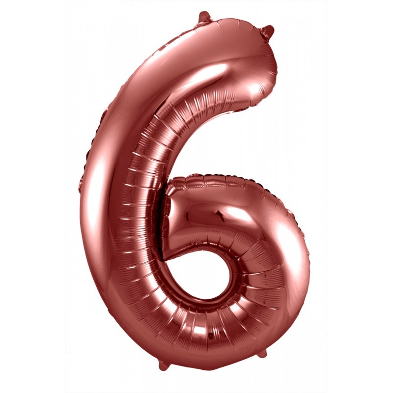 Ballon cijfer 6 brons