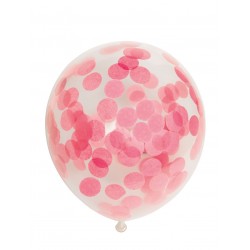 Confetti ballonnen licht roze