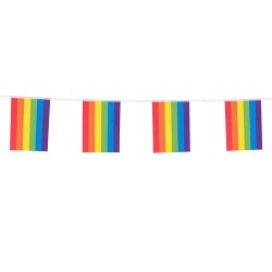 Vlaggenlijn papier regenboog