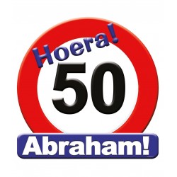 Huldebord - 50 jaar Abraham