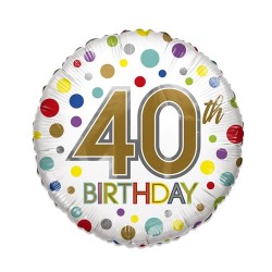 Heliumballon 40th Birthday