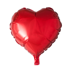 Heliumballon hart rood...