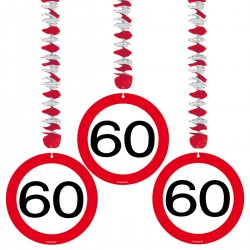 Hangdecoratie verkeersbord 60