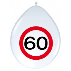 Ballonnen verkeersbord 60