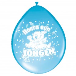 Ballonnen hoera een jongen