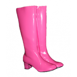 Fluor roze dames laarzen