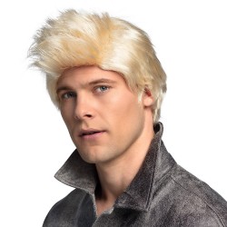 Pruik blond kuif